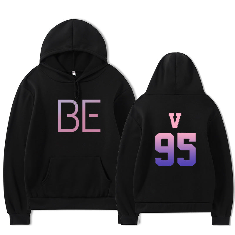 Unisex Kpop BE Printed Loose Hoodie