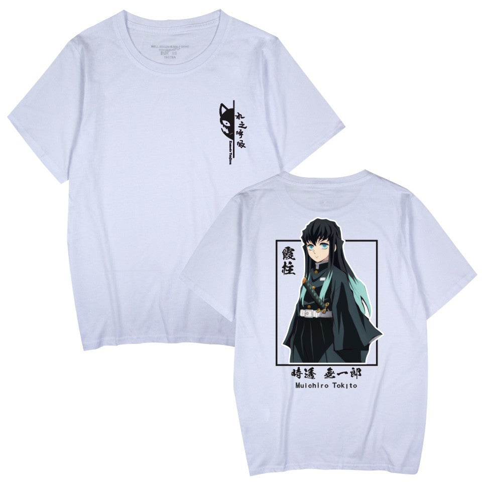 Unisex Anime Graphic Leisure Sports Short-sleeved T-shirt