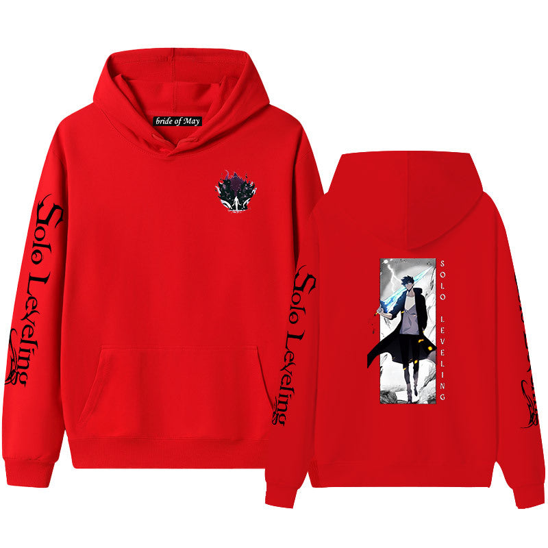 Unisex Anime Printed Pullover Hoodie