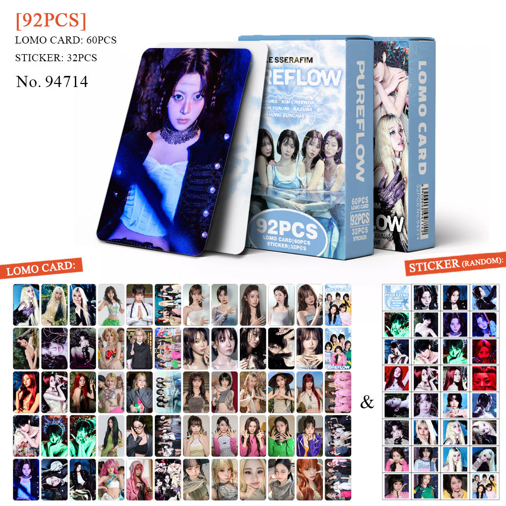 60PCS LSF Album PUREFLOW Photocard MINI Sticker
