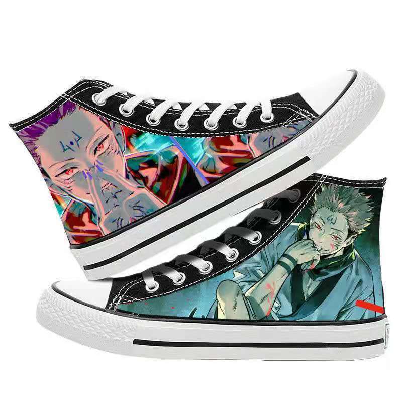 Unisex Casual Anime 3D Printed Canvas Shoes