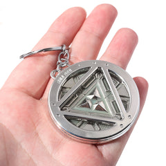 Iron Man Luminous Arc Reactor Keychain Pendant