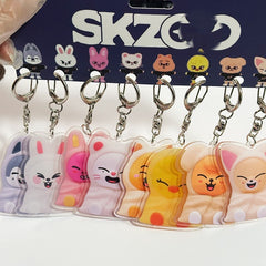 Blanket SKZ Doll Acrylic Pendant Keyring Set