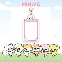 KPOP Cartoon Photocard Insert Keychain