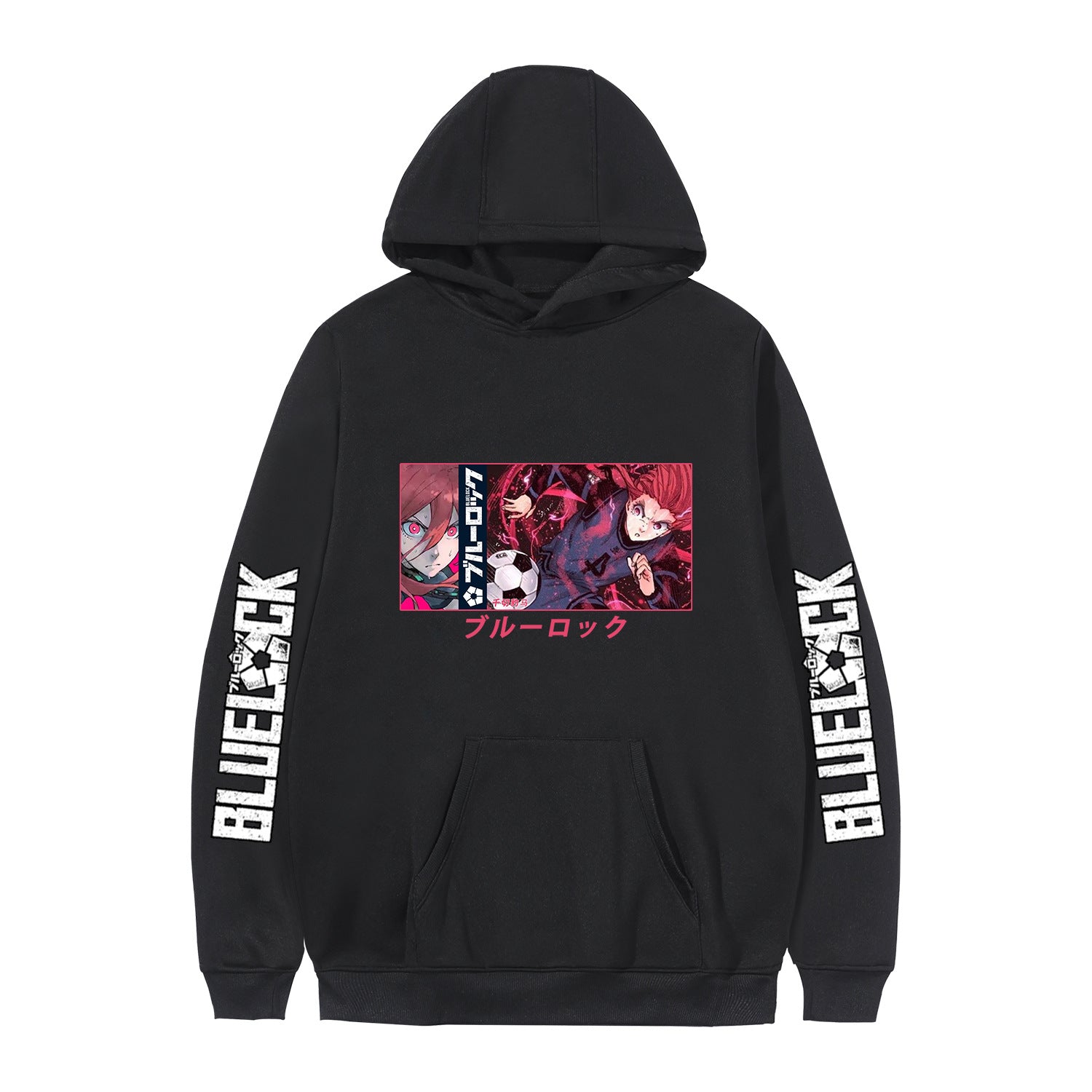 Casual Anime Pattern Print Pullover Hoodie