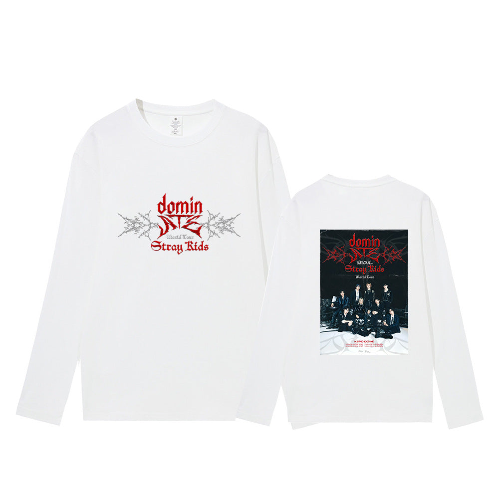 Unisex ATE Kpop Crew Neck Long-sleeved T-shirt