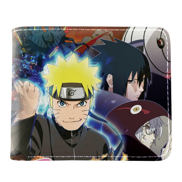 Trendy Anime Sasuke Folding Wallet