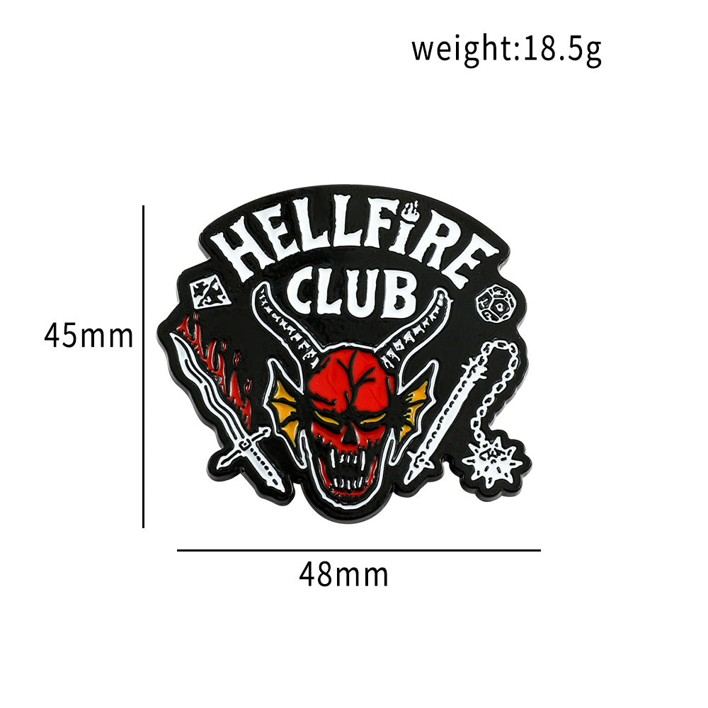 Hellfire Club Brooch Badge