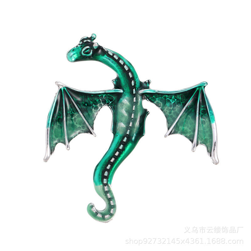 Retro Cartoon Dragon Shape Brooch