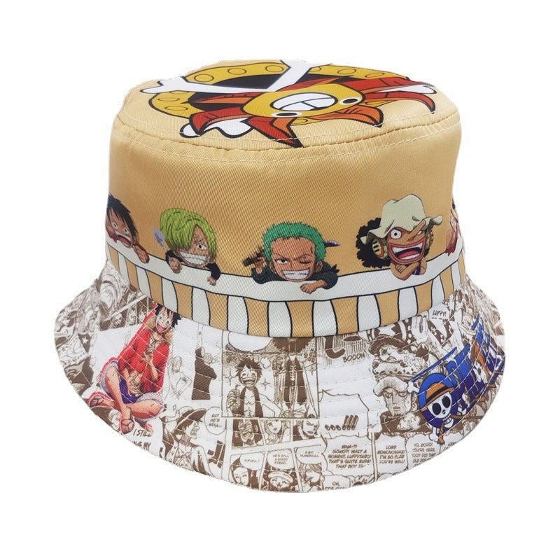 Casual Anime Printed Bucket Hat