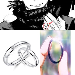 Trendy Anime Open Couple Ring