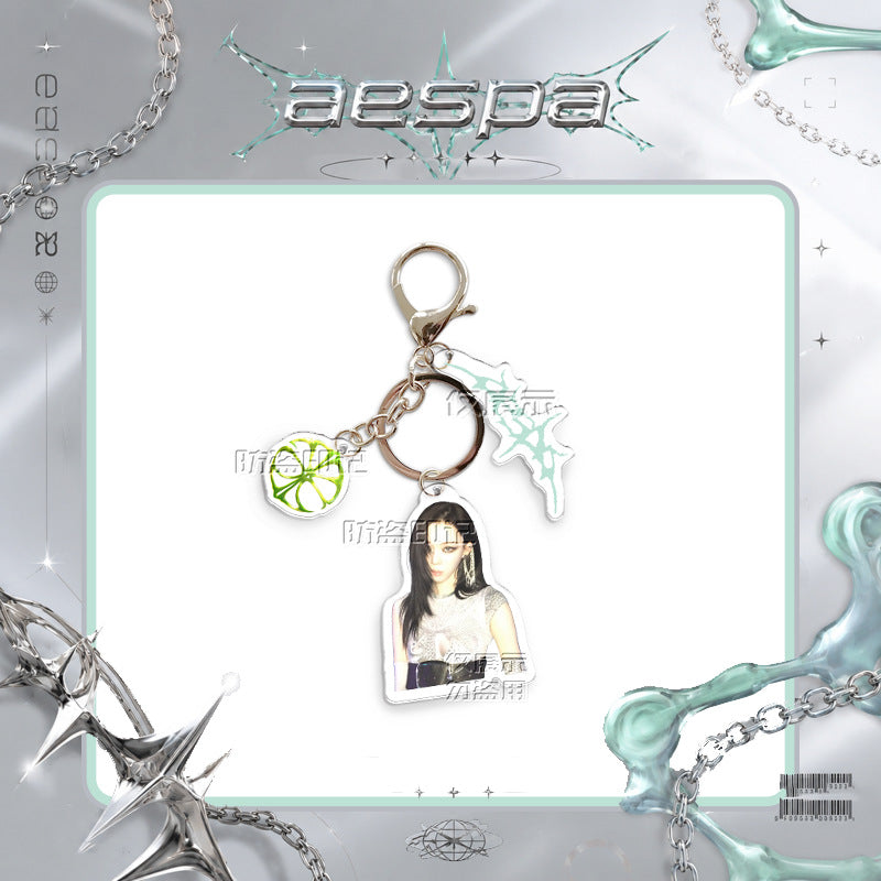 AE LOGO Acrylic Pendant Keychain