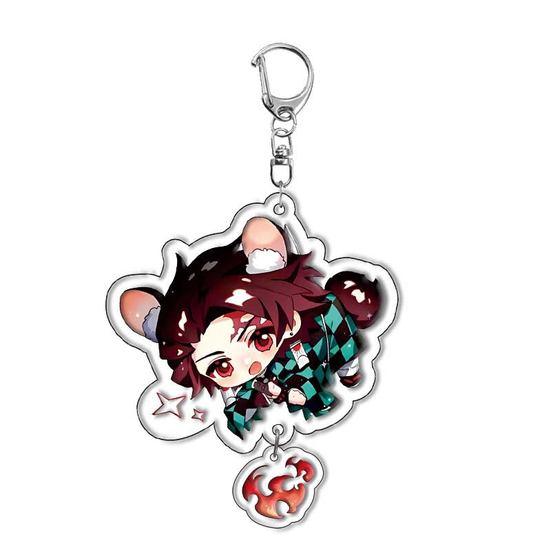 Tanjiro Acrylic Double-sided Keychain