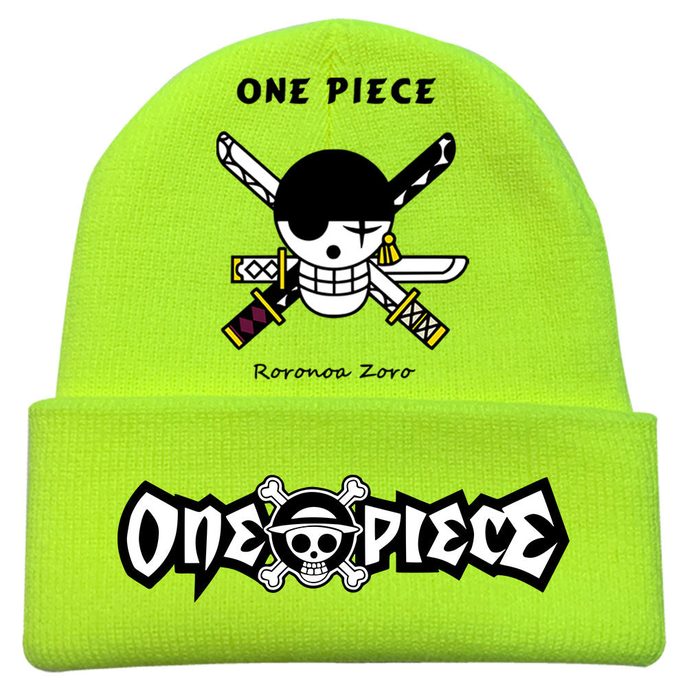 Trendy Luffy Print Knitted Hat