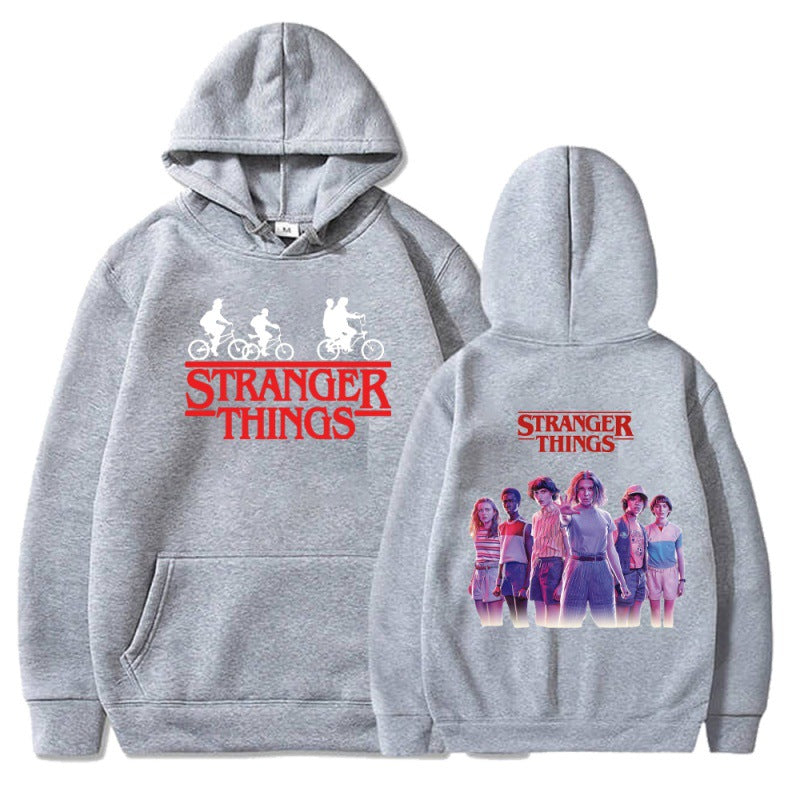 Casual Tv Graphic Loose Pullover Hoodie