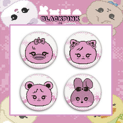 BP Doll Tinplate Badge Mirror Keychain