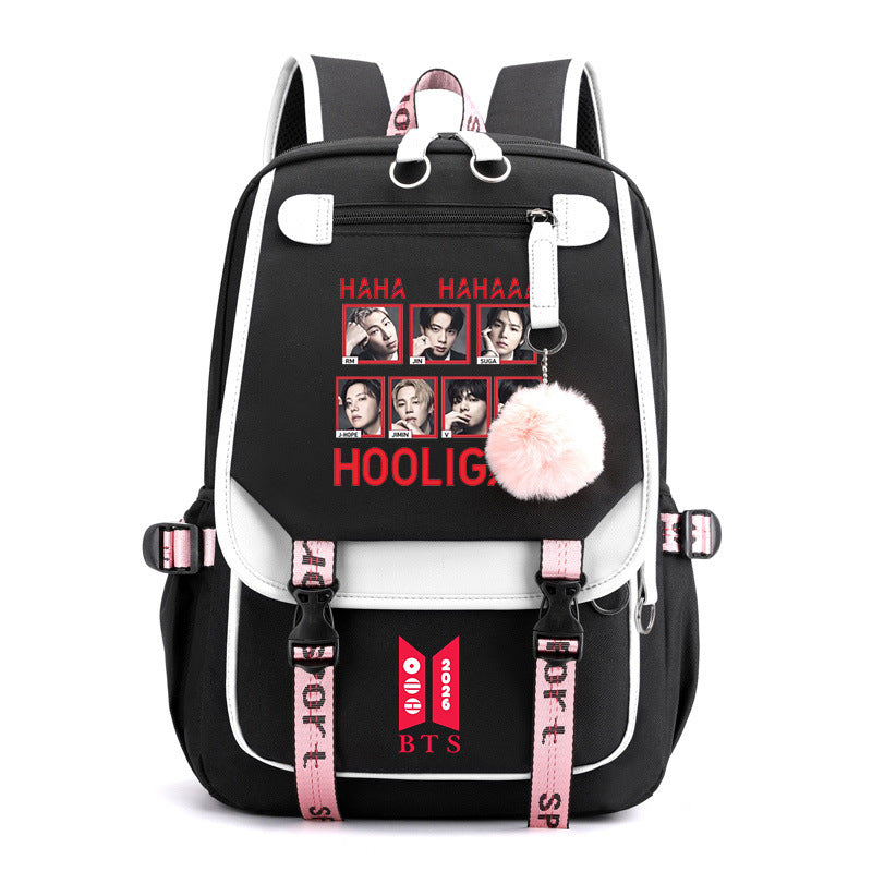 BANGTAN Hooligan Large Capacity Backpack