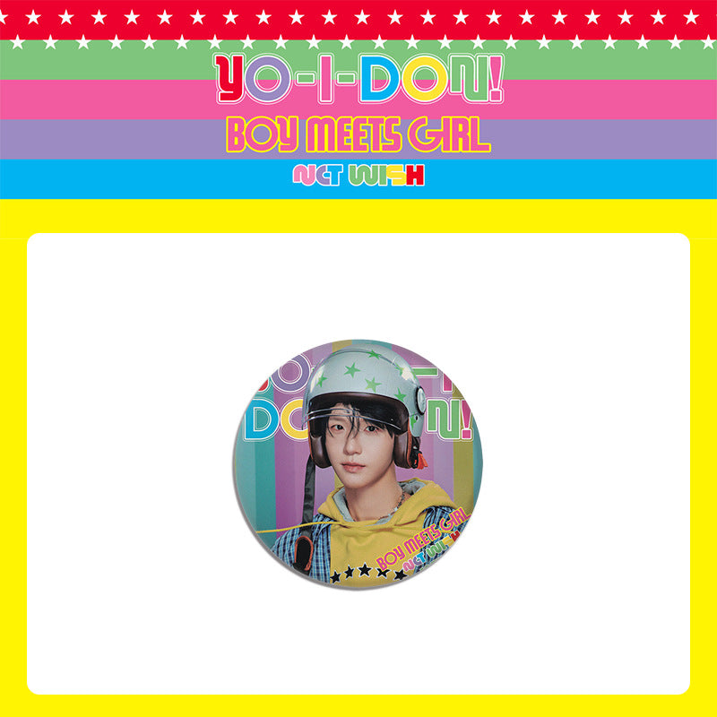 "YO-I-DON! BOY MEETS GIRL" Trailer Photo Badge Mirror Keychain