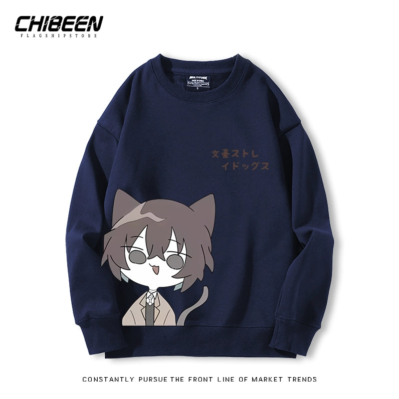Unisex Dazai Anime Crew Neck Sweatshirt