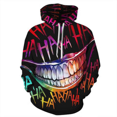 Unisex Comic Joker Digital Print Sports Hoodie