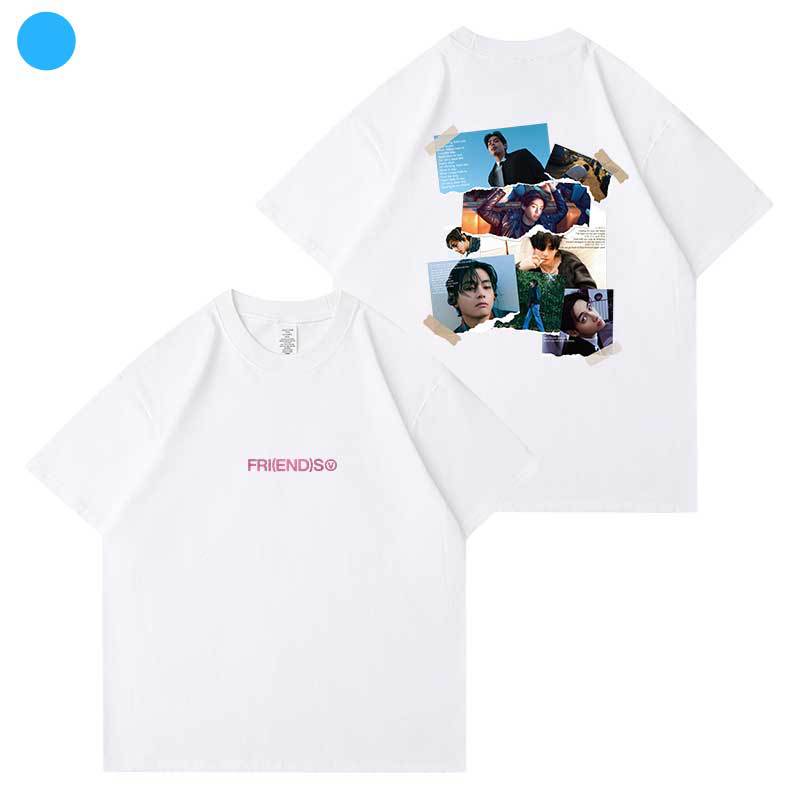 Unisex Kpop Print Short-sleeved Loose T-shirt