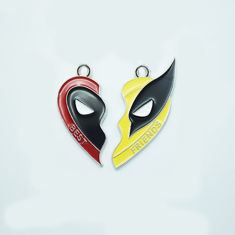 Deadpool and Wolverine Couple Necklace Accessories