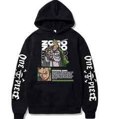 Unisex Zoro Print Relaxed Fit Hoodie