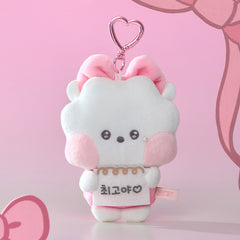 BANGTAN RIBBONED U Plush Keychain Pendant