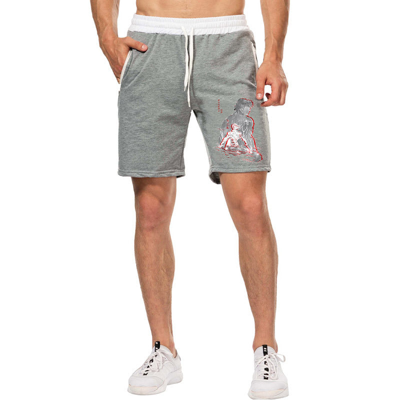 Men's Baki Anime Casual Loose Shorts