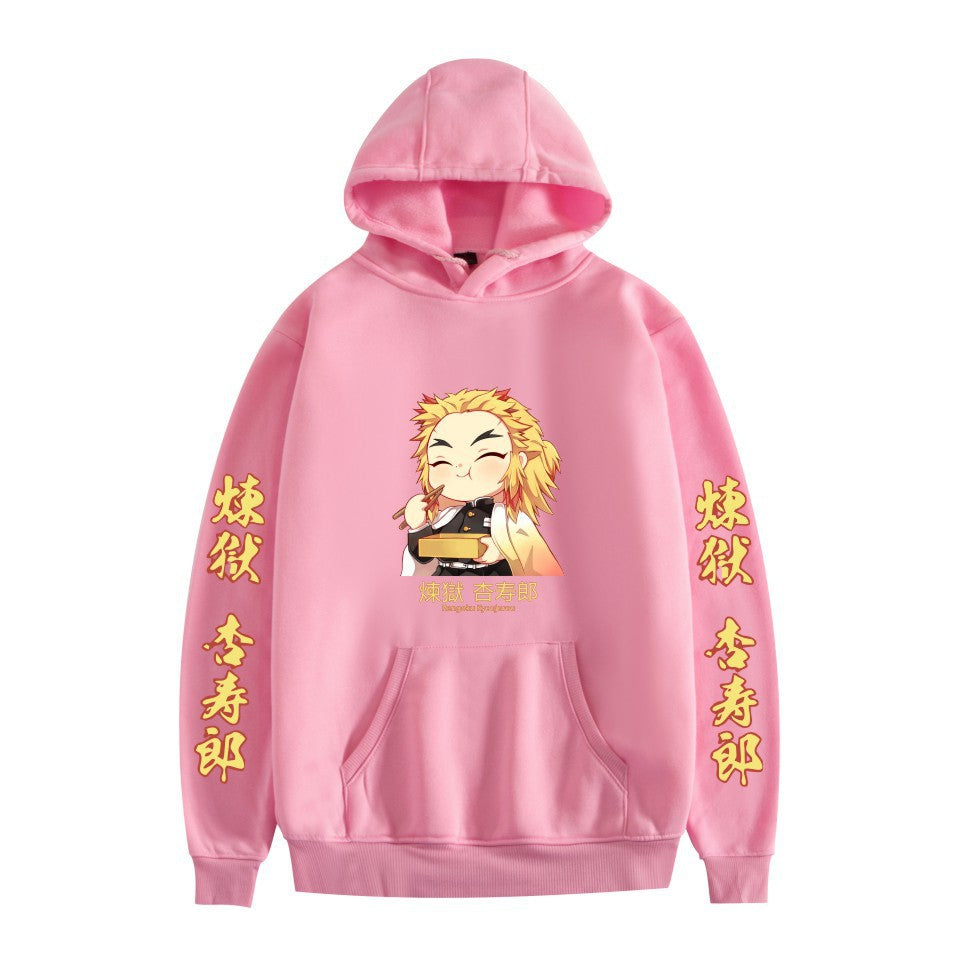 Unisex Cute Anime Printed Casual Loose Hoodie