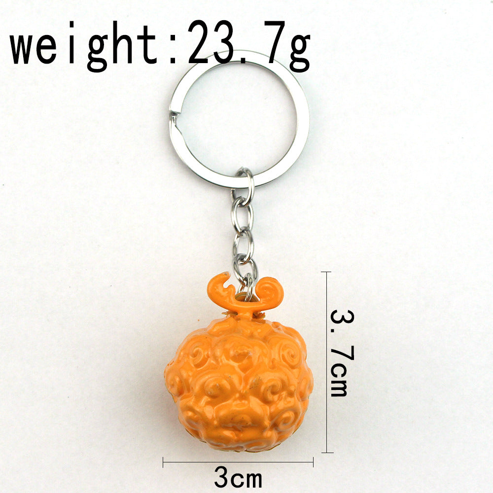 Luffy Devil Fruit Keychain Pendant