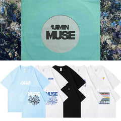 KPOP JIMIN MUSE Print Cotton Loose T-shirt