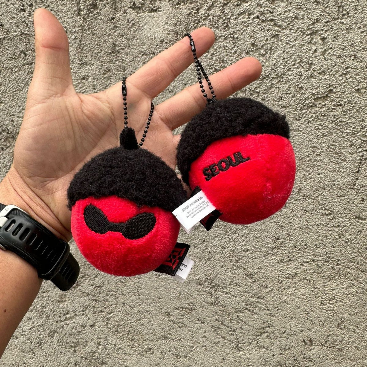 KPOP Chestnut Plush Keychain Pendant