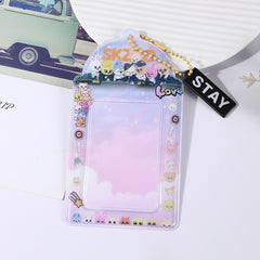 KPOP Cartoon Photocard Cover Key Chain Pendant