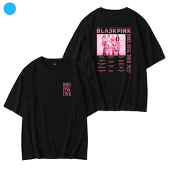 Casual Kpop BORN PINK Short-sleeved T-shirt