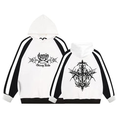 Women's KPOP ATE Logo Casual Fleece Hoodie