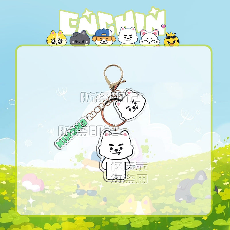 EN- Cartoon Acrylic Keychain