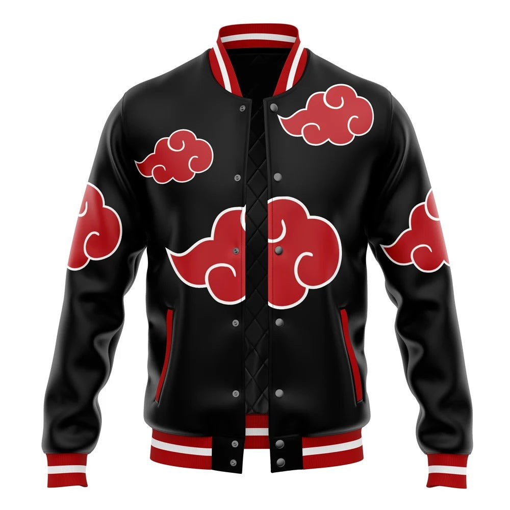 Trendy Anime 3D Printed Baseball Jacket