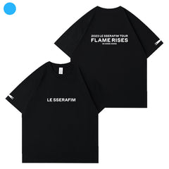 KPOP FlameRises Printed Short-sleeved T-shirt