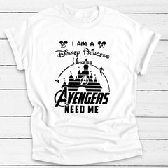 Casual Women's Avengers Need Me Short Sleeved T-shirt