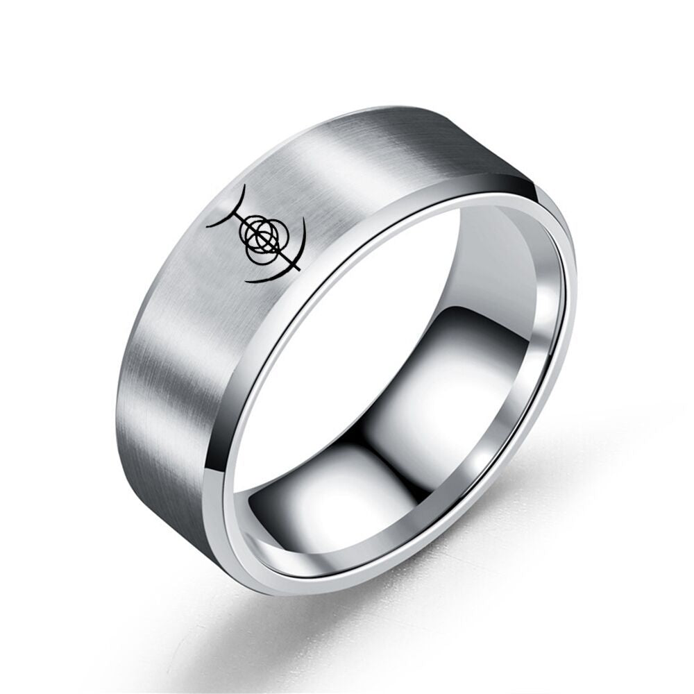 Chic Game Pattern Stainless Steel Ring