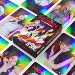 124PCS BM MOON Holographic Photocard Sticker