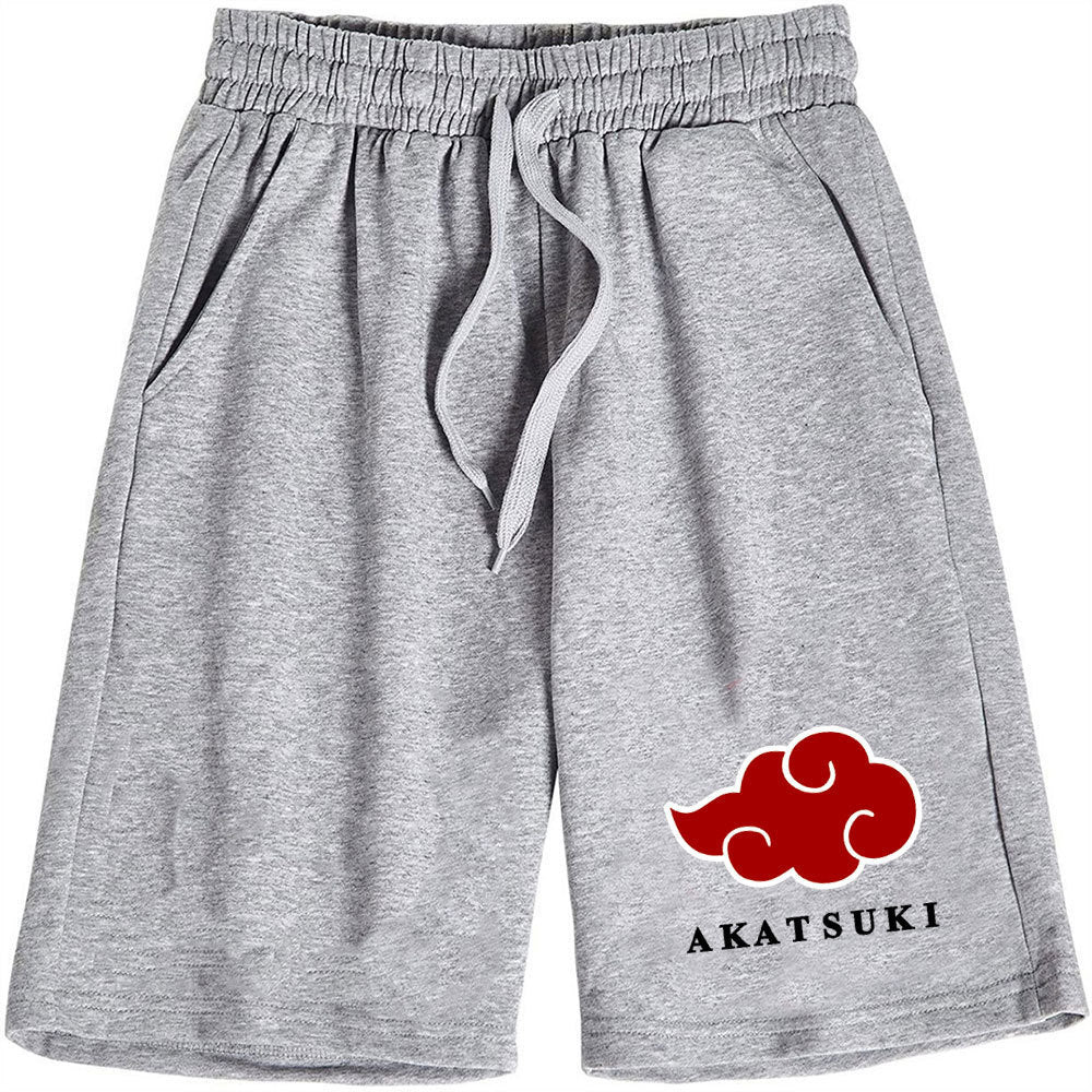 Men's Casual Anime Printed Loose Sports Shorts