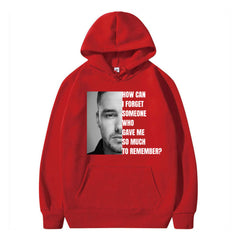 Casual Liam Tribute Letter Print Hoodie