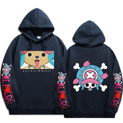 Unisex Cute Chopper Printed Loose Hoodie