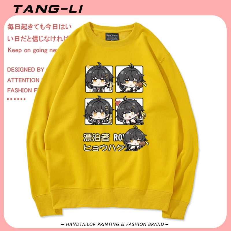 Unisex Game Pattern Crew Neck Sweatshirt