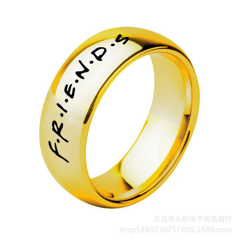 Friends Stainless Steel Ring