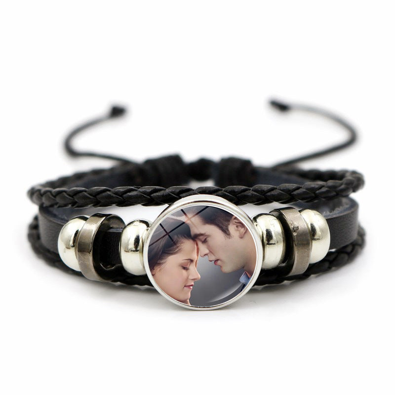 Women's Twilight Gem Leather Bracelet