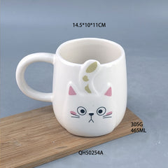 Cartoon Cat Ceramic Mug Gift