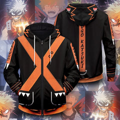 Unisex Anime 3d Printed Loose Cosplay Hoodie